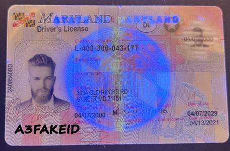 Maryland customized id