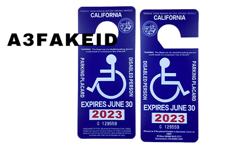 California Handicap Parking Permit